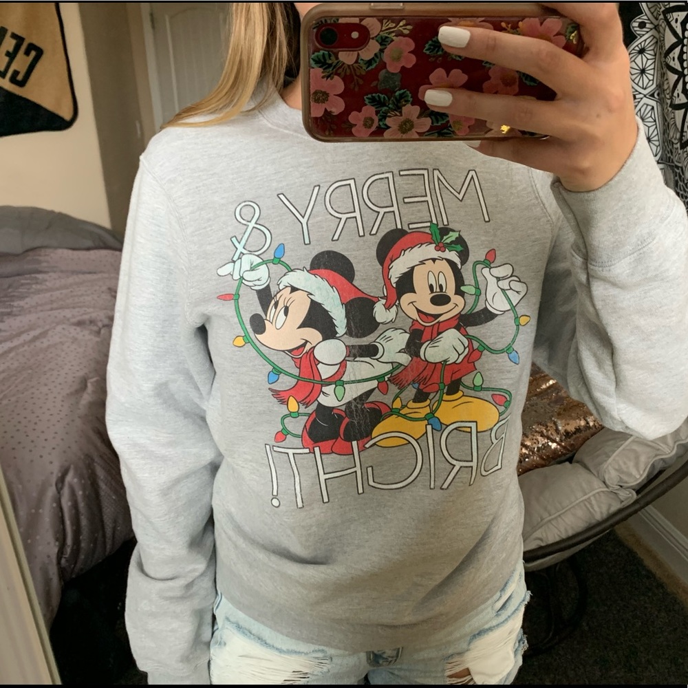 Mickey & Minnie Crew Neck Sweatshirt